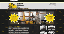 Desktop Screenshot of croweequipment.com