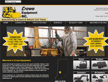 Tablet Screenshot of croweequipment.com